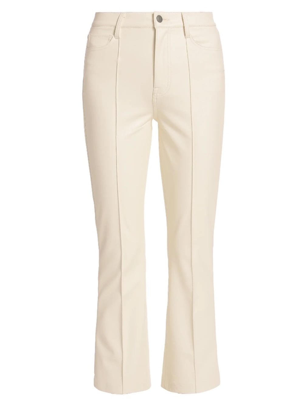 7 For All Mankind High-Rise Slim Kick Vegan Leather Pants